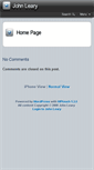 Mobile Screenshot of johnleary.com